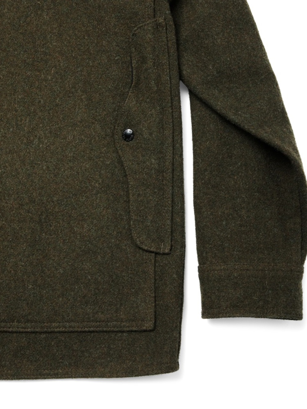 Filson Mackinaw Cruiser Olive Wool-Blend Coat - Picture 6 of 12